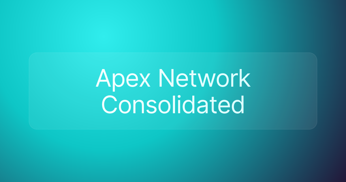 Apex Network Consolidated