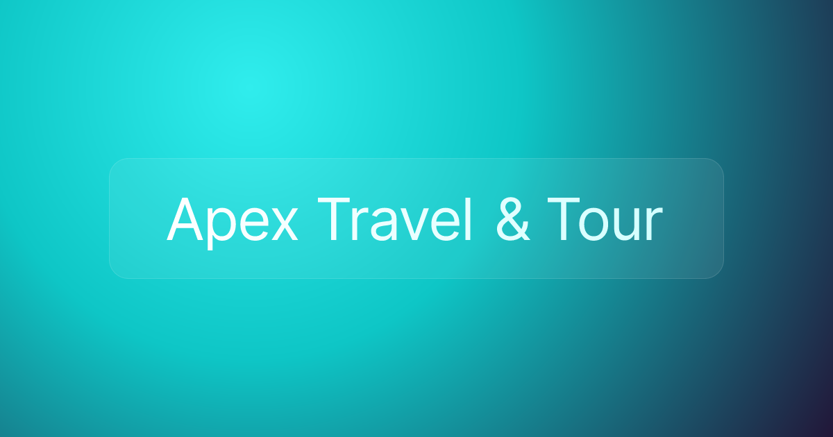 Apex Travel & Tour