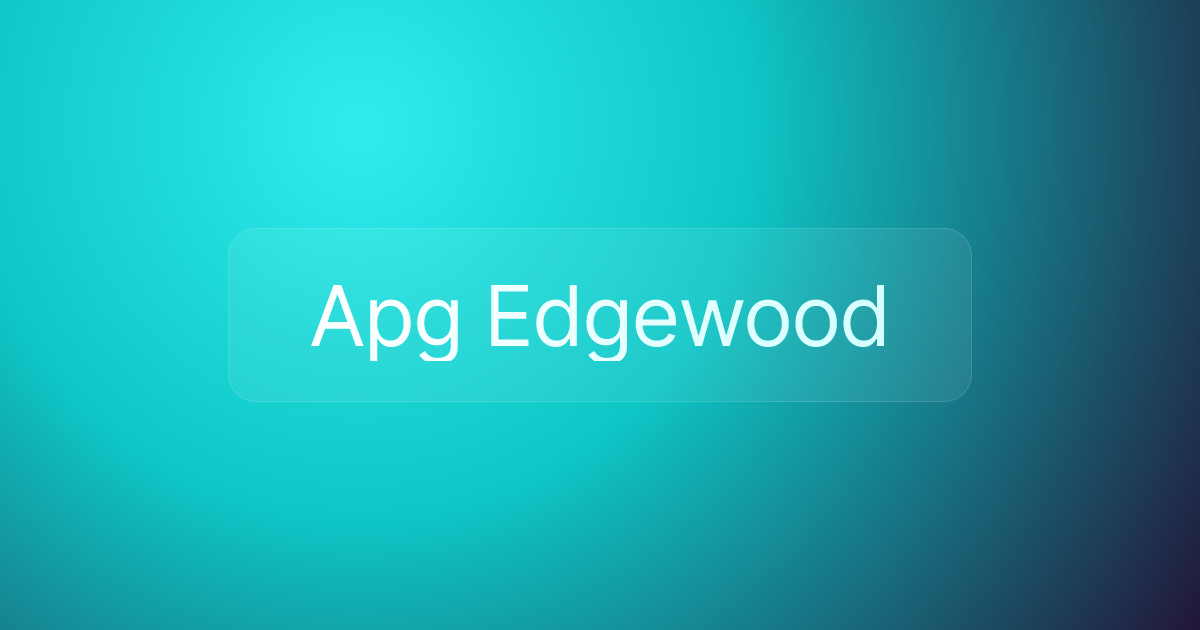 Apg Edgewood