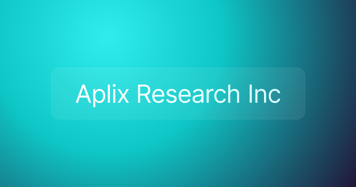 Aplix Research Inc