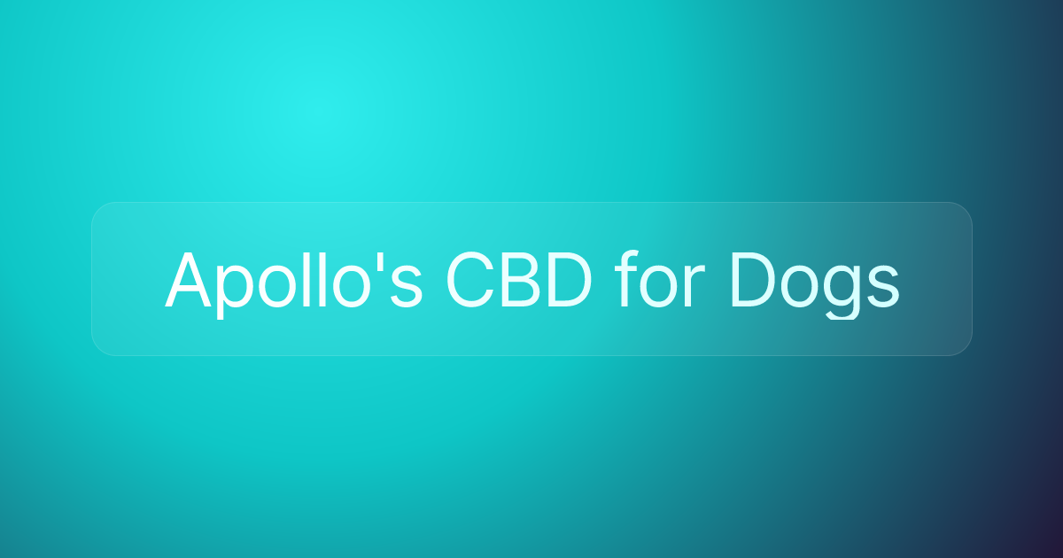 Apollo's CBD for Dogs