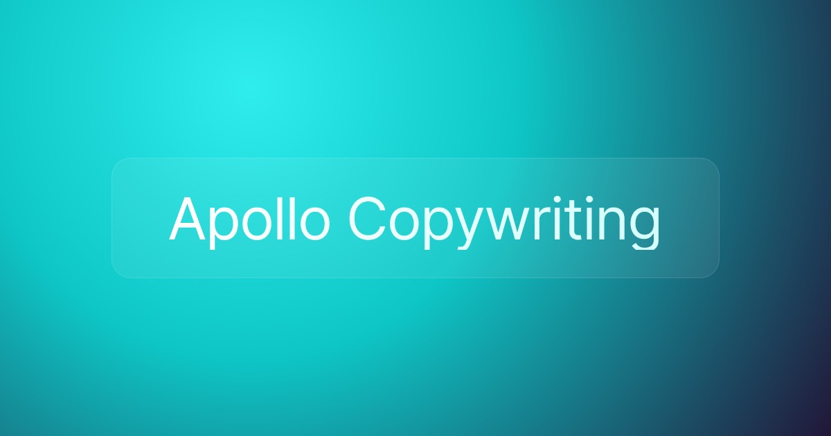 Apollo Copywriting
