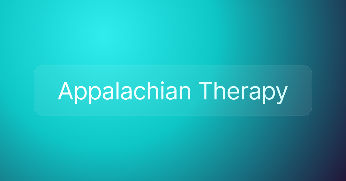 Appalachian Therapy