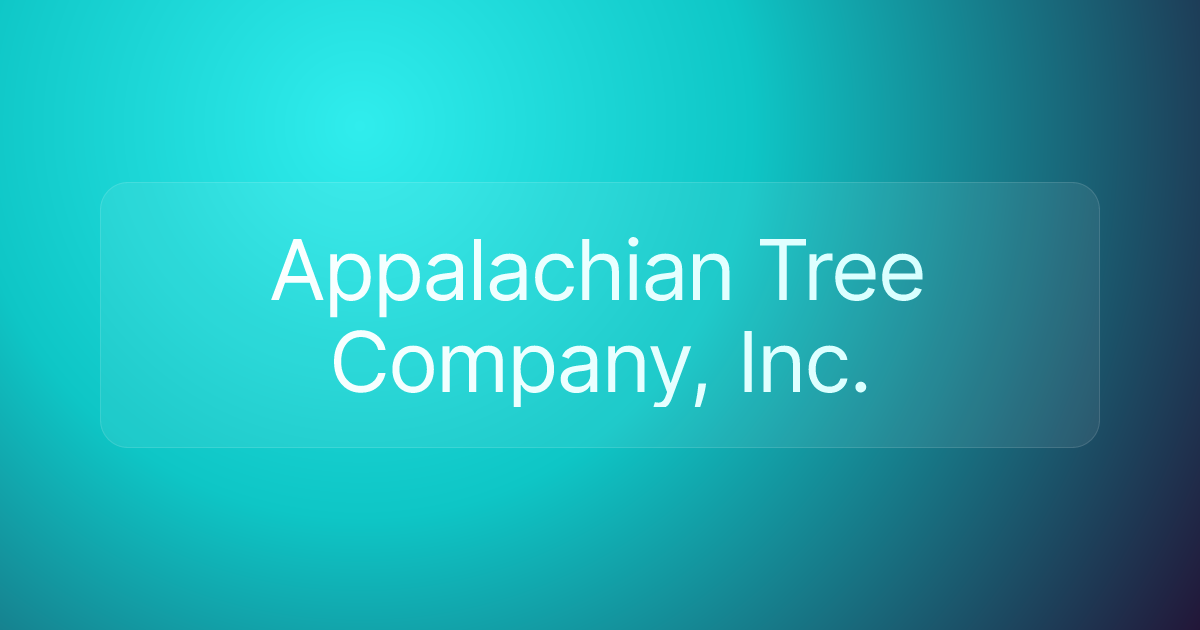 Appalachian Tree Company, Inc.