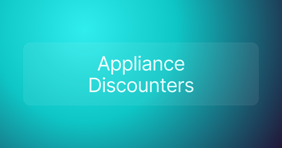 Appliance Discounters