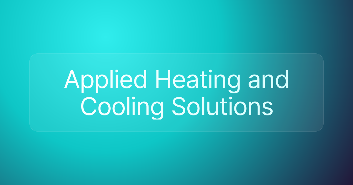 Applied Heating and Cooling Solutions
