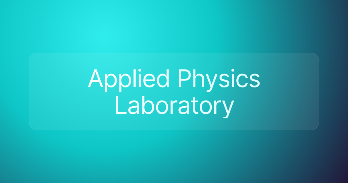 Applied Physics Laboratory