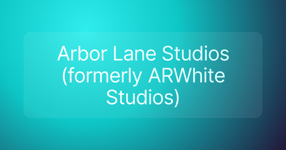 Arbor Lane Studios (formerly ARWhite Studios)