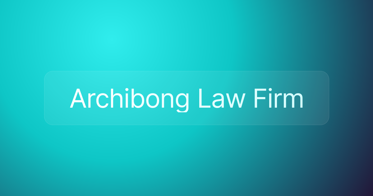 Archibong Law Firm