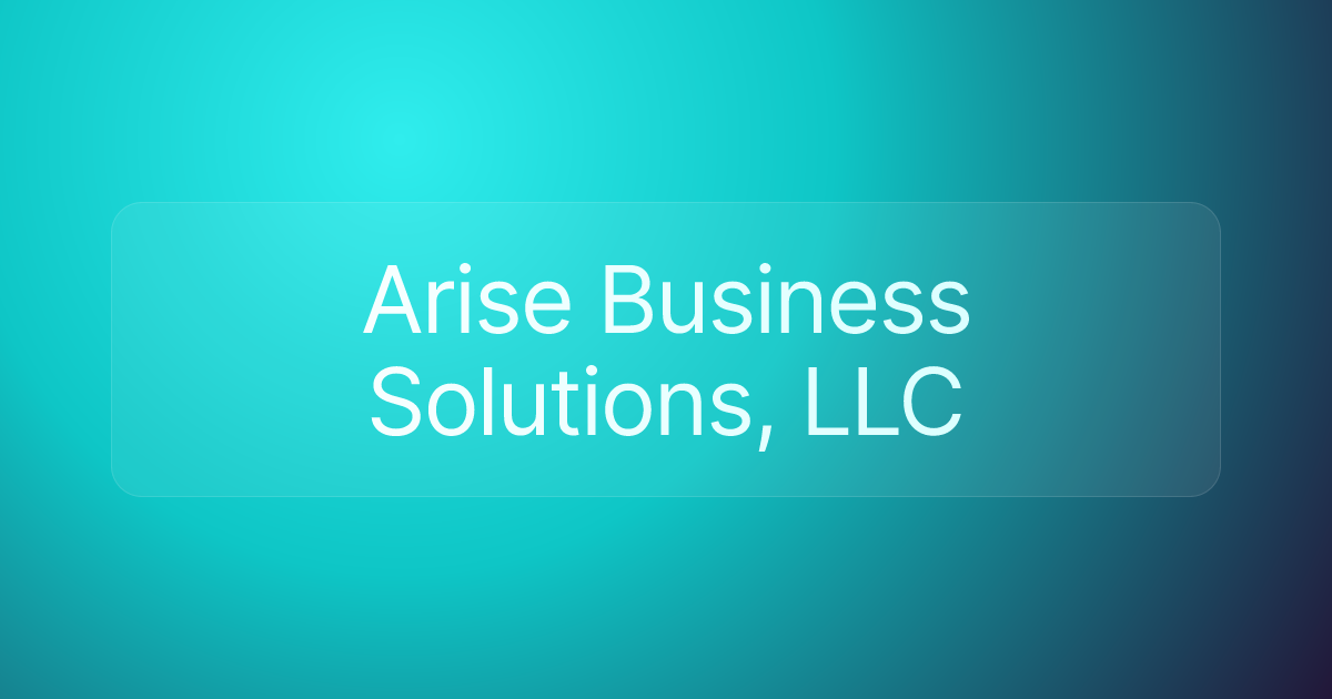 Arise Business Solutions, LLC