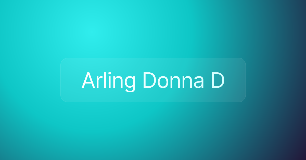 Arling Donna D