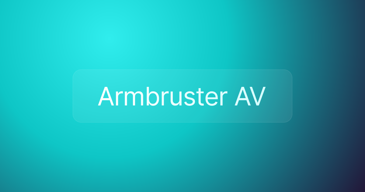Armbruster AV