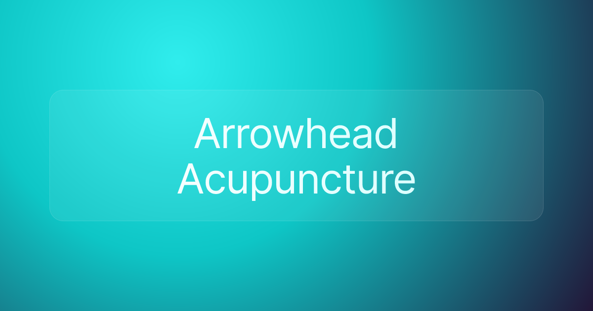 Arrowhead Acupuncture