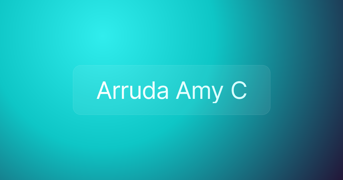 Arruda Amy C
