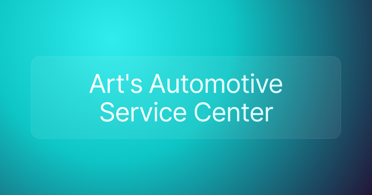 Art's Automotive Service Center