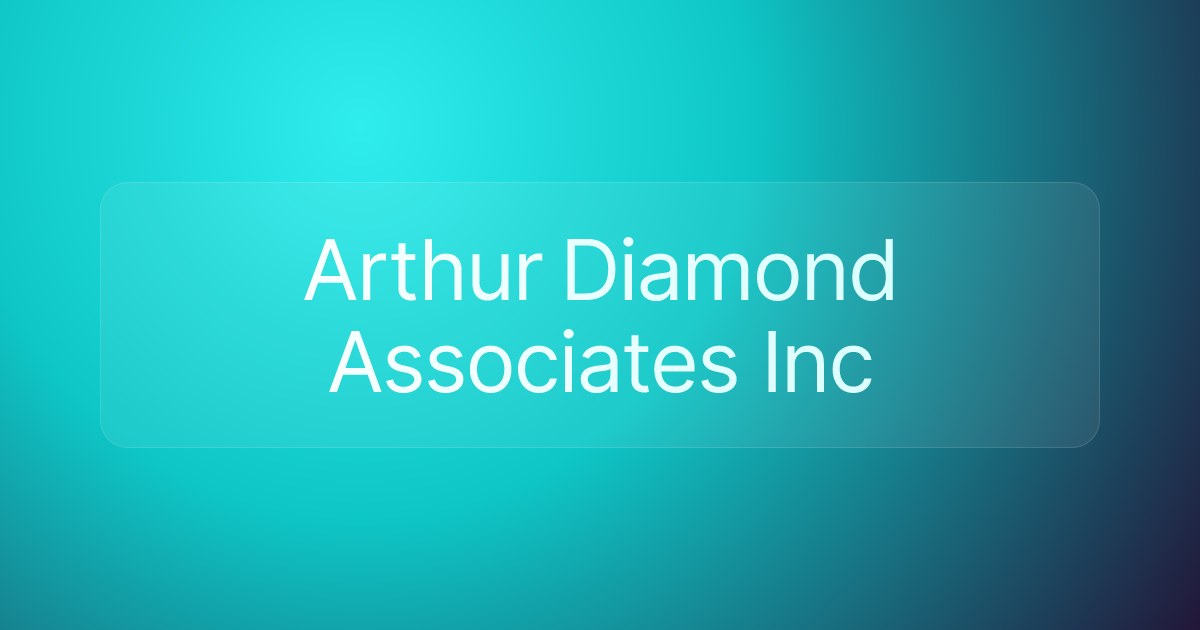 Arthur Diamond Associates Inc