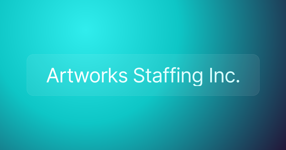 Artworks Staffing Inc.