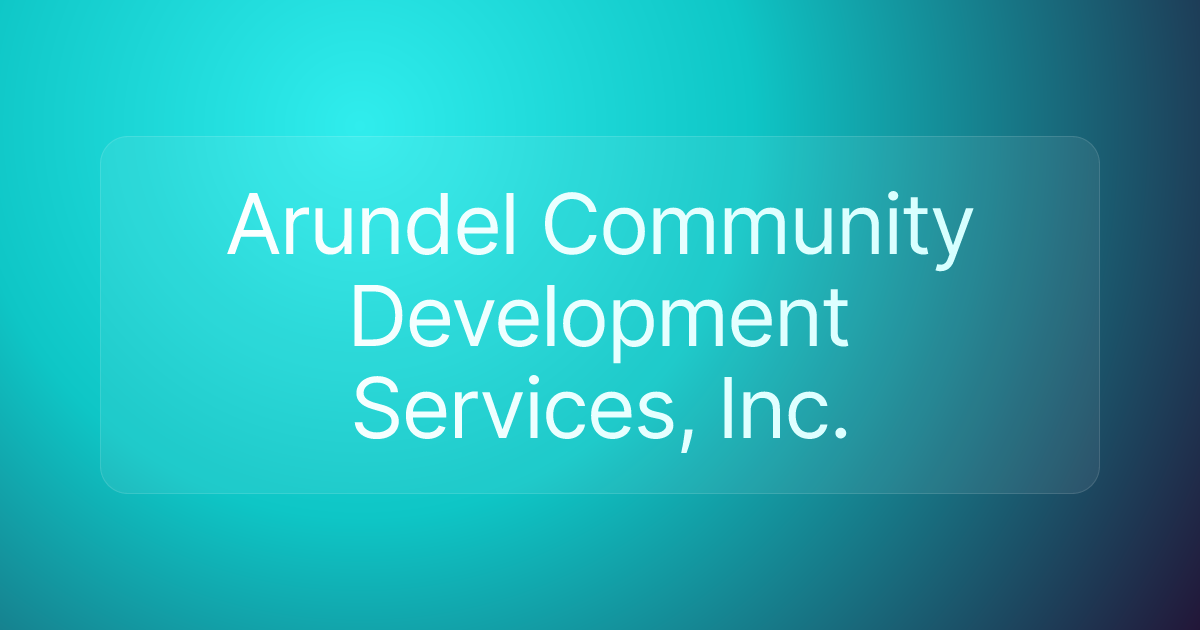 Arundel Community Development Services, Inc.