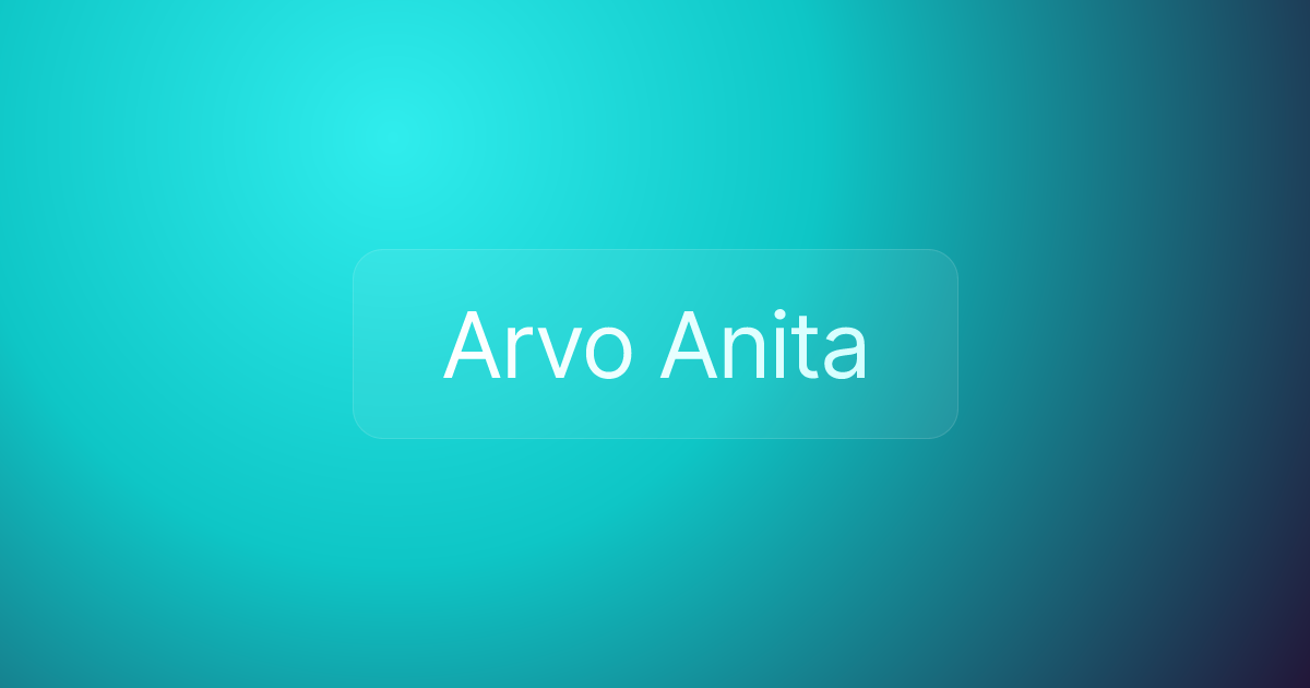 Arvo Anita