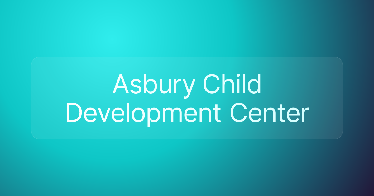 Asbury Child Development Center