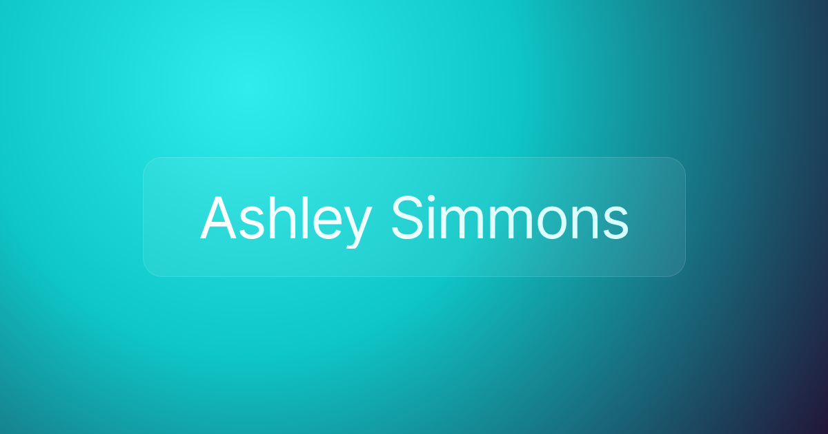 Ashley Simmons