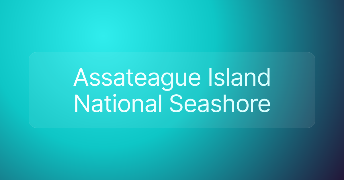 Assateague Island National Seashore