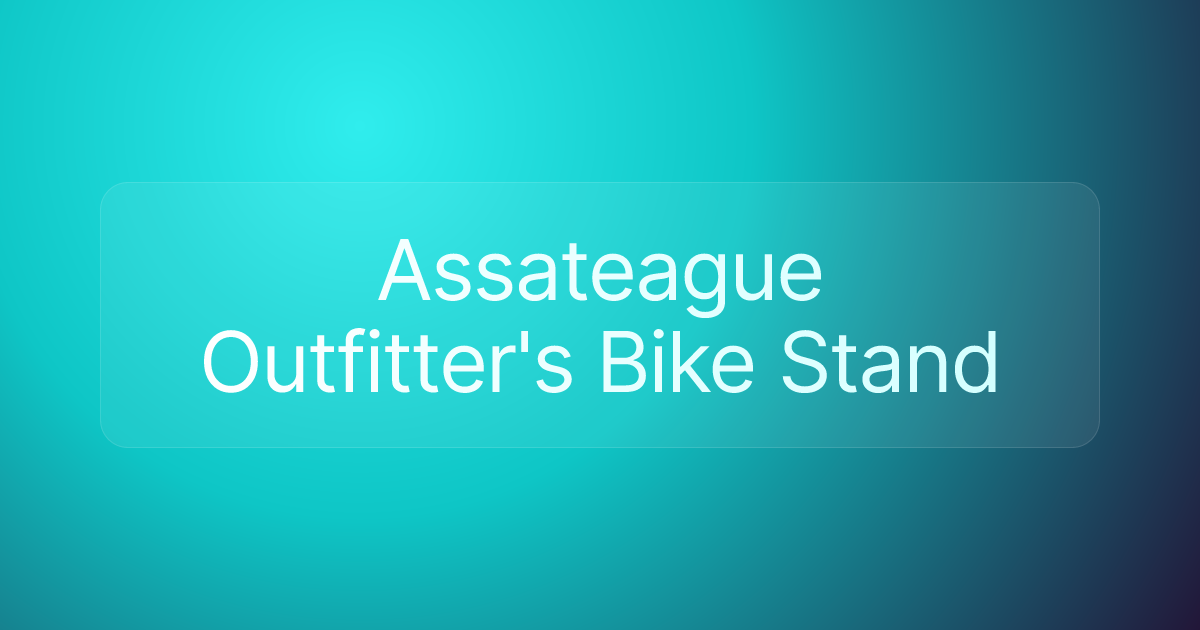 Assateague Outfitter's Bike Stand