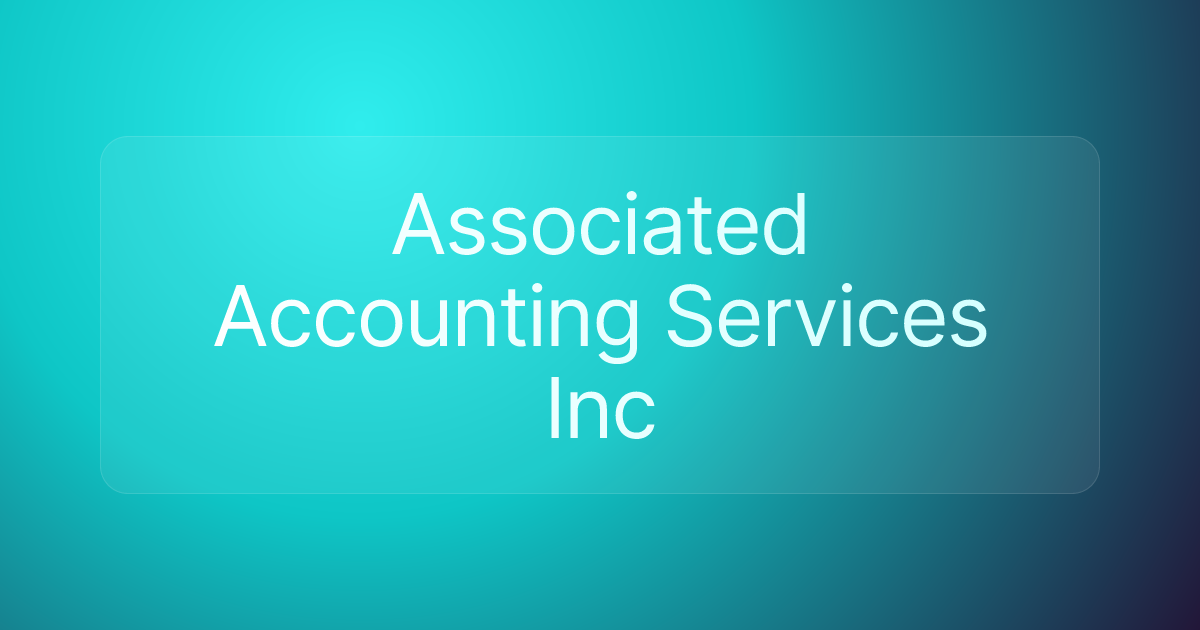 Associated Accounting Services Inc