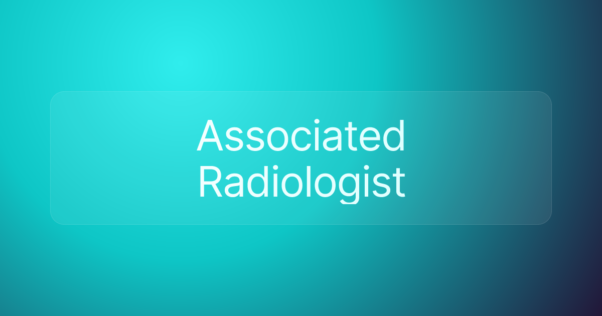 Associated Radiologist