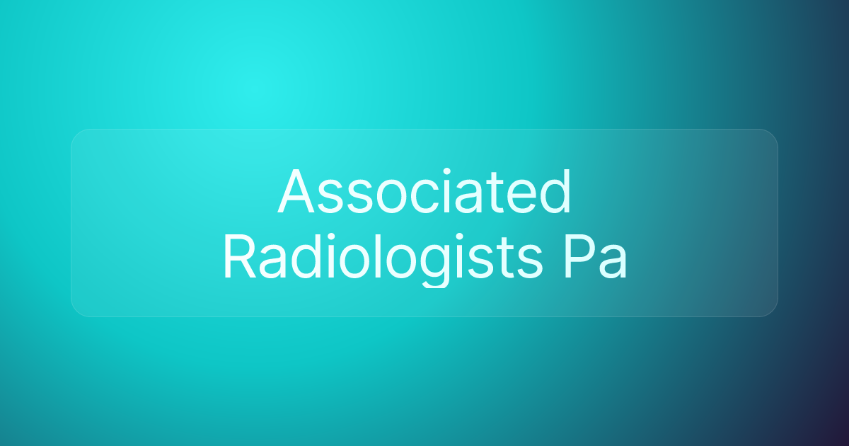 Associated Radiologists Pa