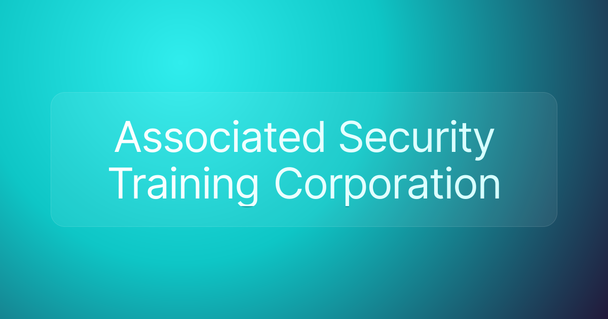 Associated Security Training Corporation