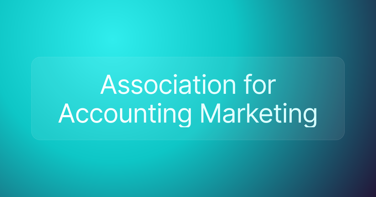 Association for Accounting Marketing