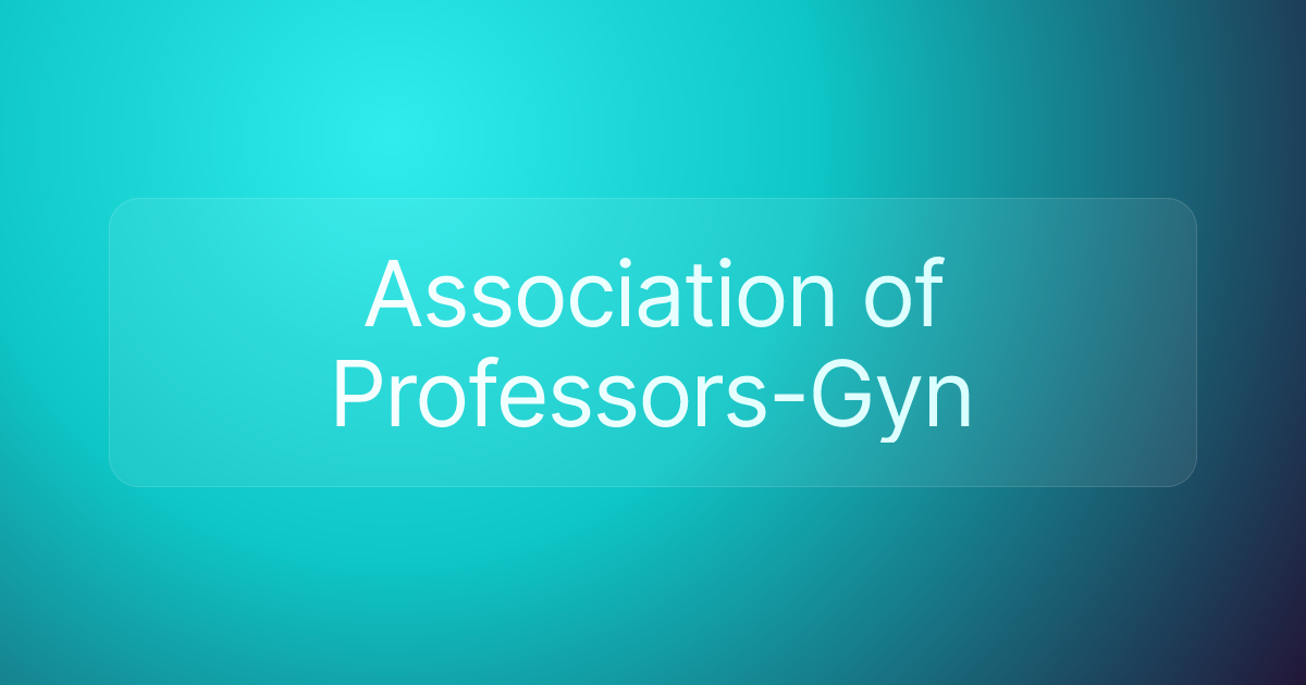 Association of Professors-Gyn