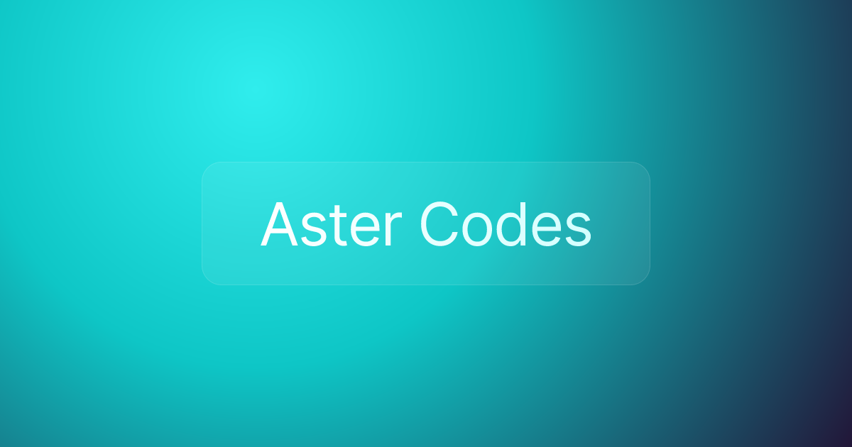 Aster Codes
