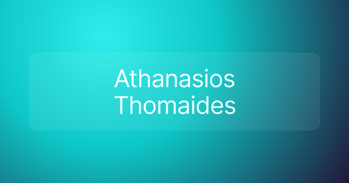 Athanasios Thomaides