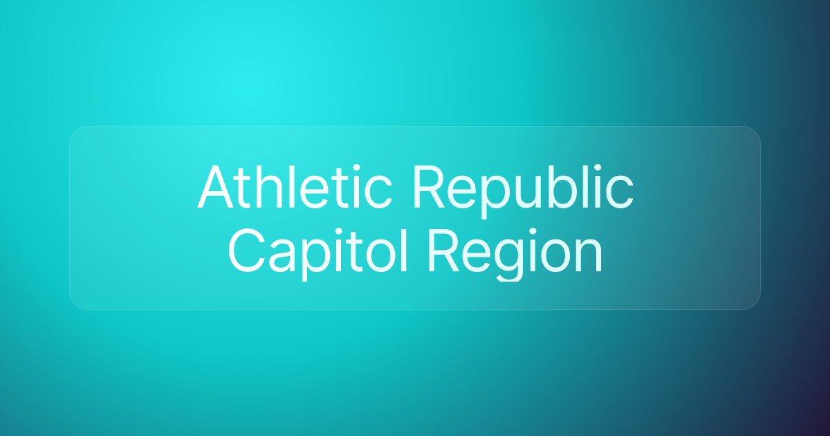 Athletic Republic Capitol Region