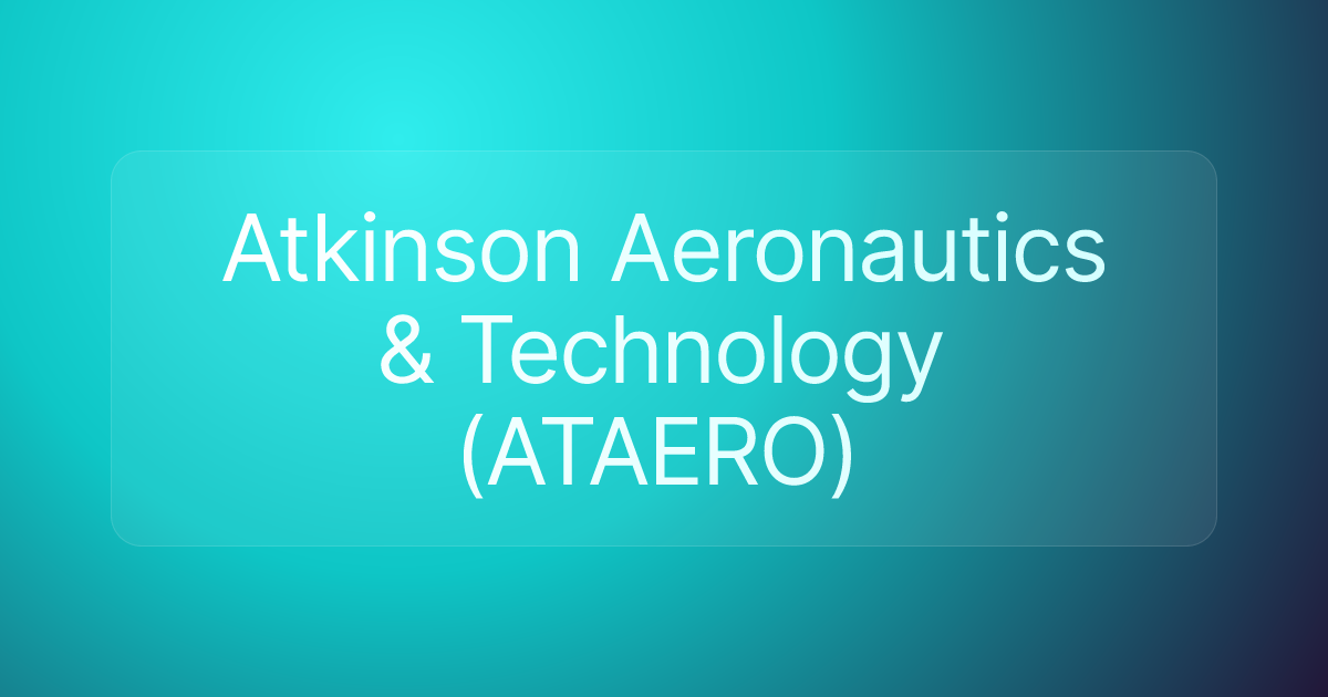 Atkinson Aeronautics & Technology (ATAERO)
