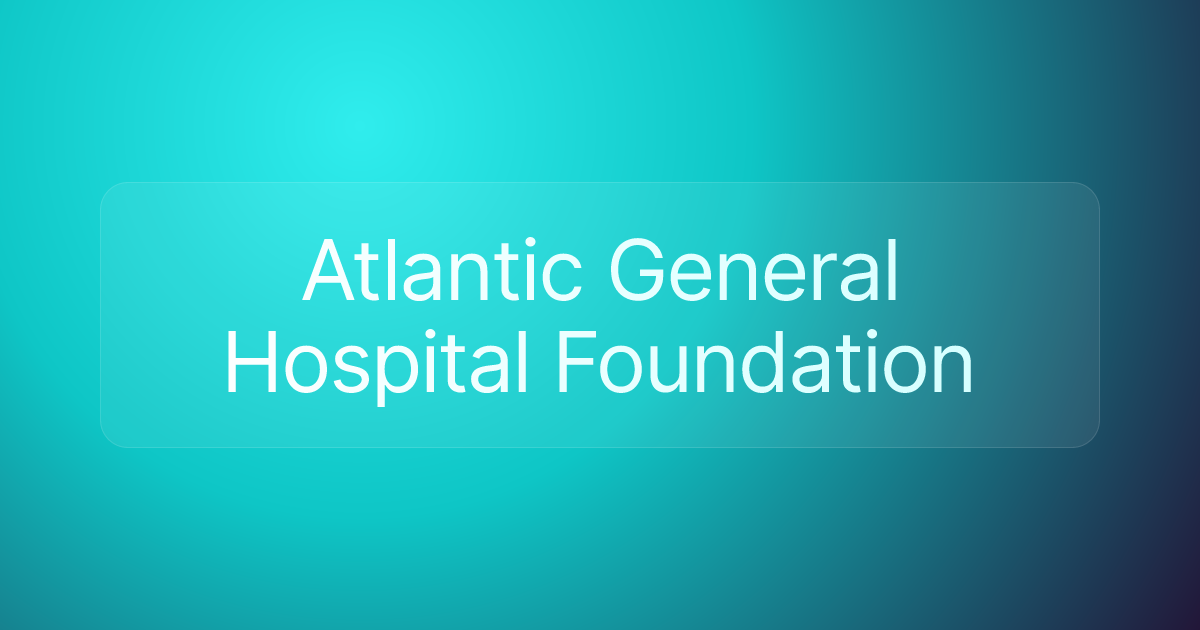 Atlantic General Hospital Foundation
