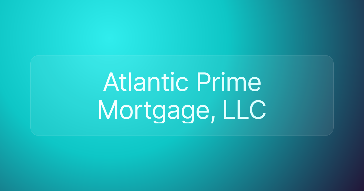 Atlantic Prime Mortgage, LLC