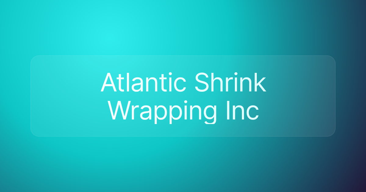 Atlantic Shrink Wrapping Inc