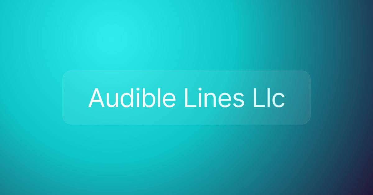 Audible Lines Llc