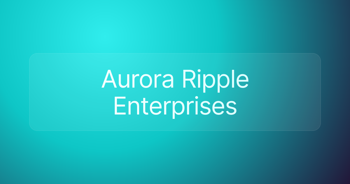 Aurora Ripple Enterprises