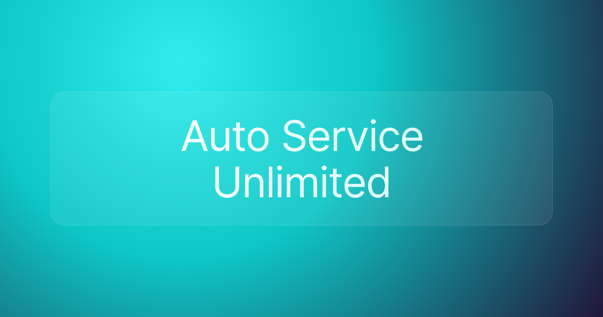 Auto Service Unlimited