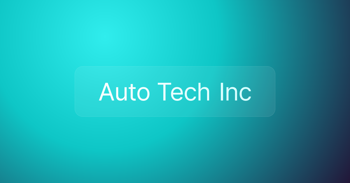 Auto Tech Inc