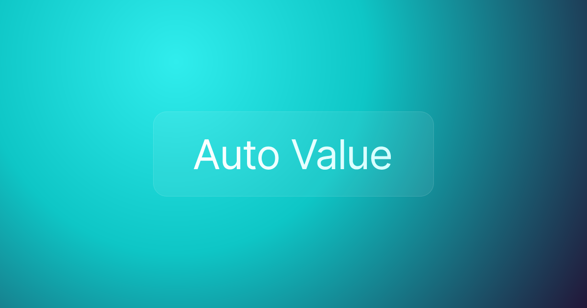 Auto Value