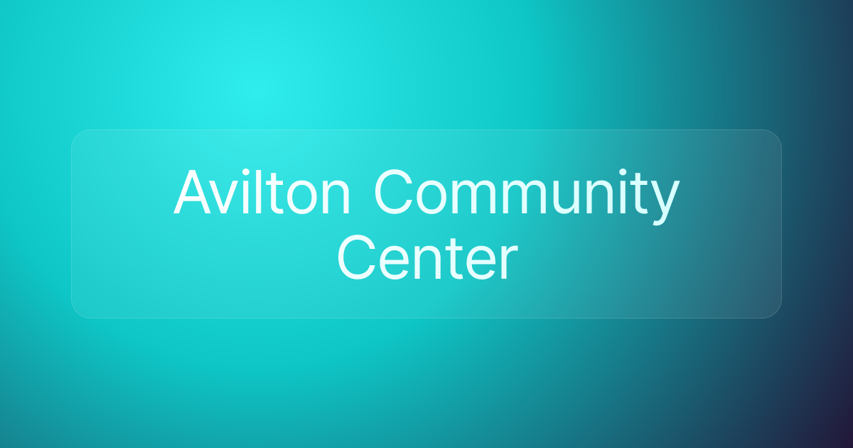 Avilton Community Center