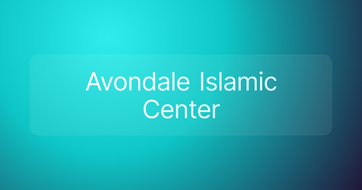 Avondale Islamic Center