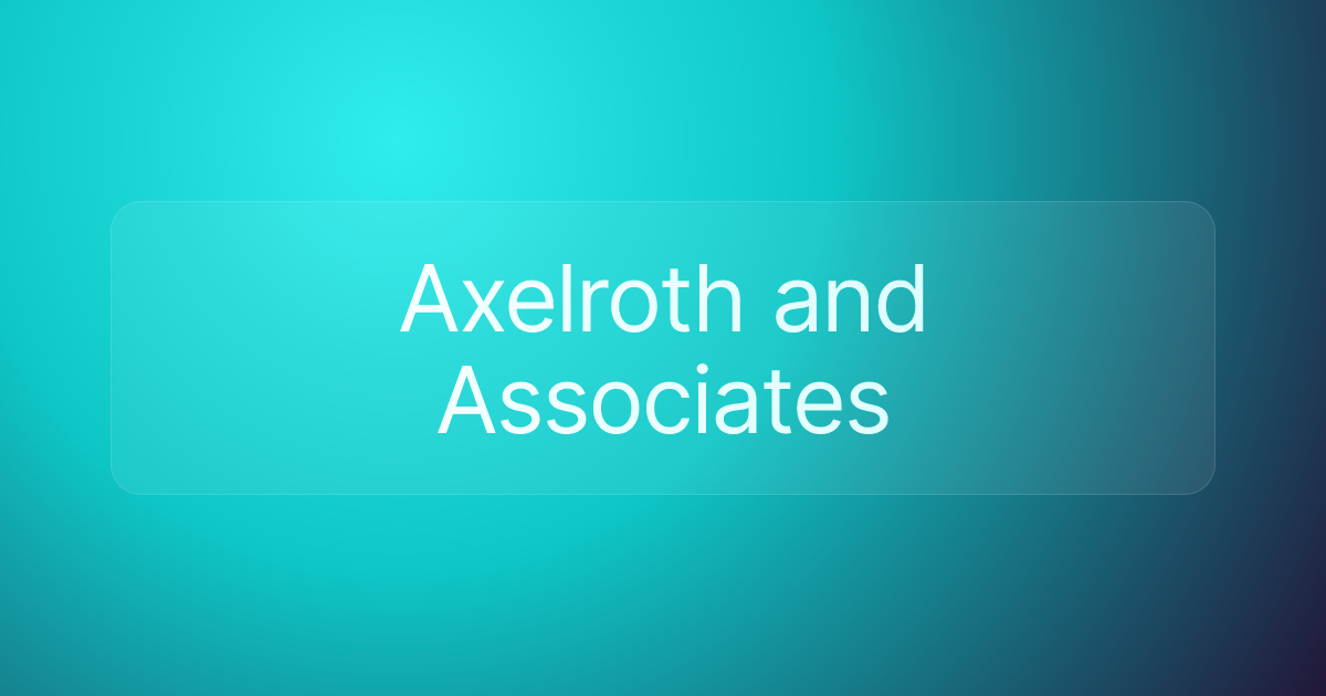 Axelroth and Associates