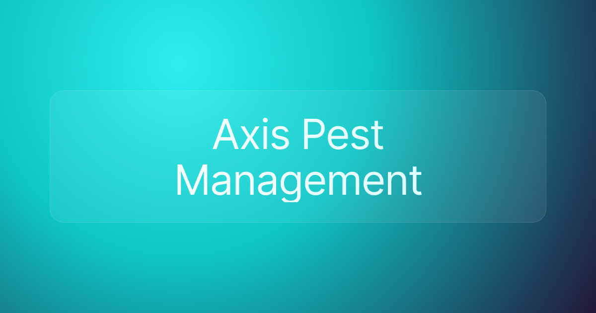 Axis Pest Management