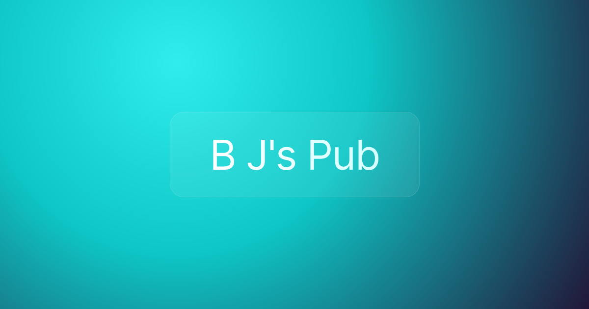 B J's Pub